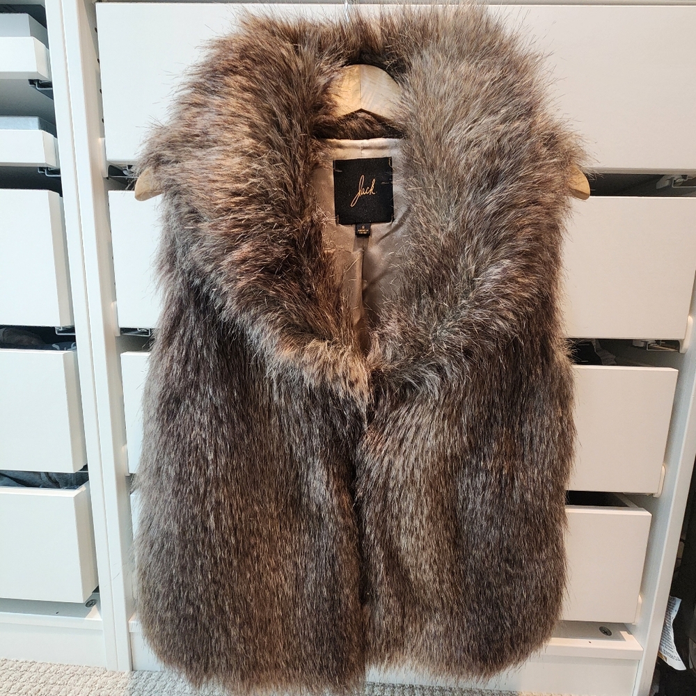 Jack By BB Dakota - Faux Fur Vest in Brown - Small